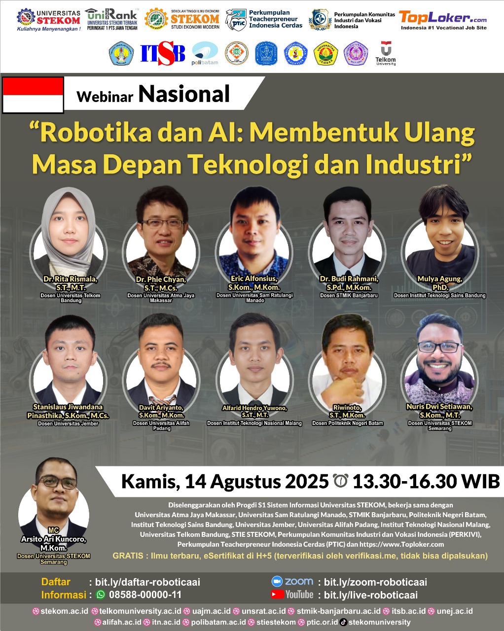 Dosen STMIK Banjarbaru Jadi Narasumber Webinar Nasional Robotika dan AI