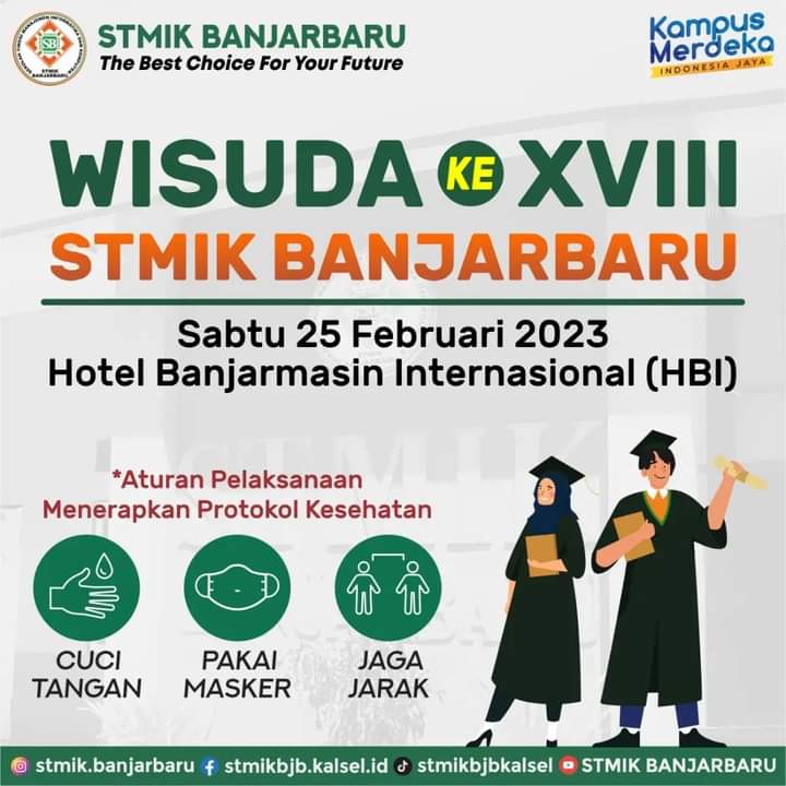 Informasi Wisuda STMIK Banjarbaru Ke XVIII